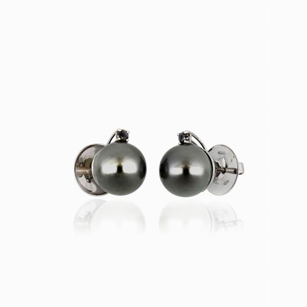 Gold pearl earrings  - Auction GIOIELLI E OROLOGI - Faraone Casa d'Aste