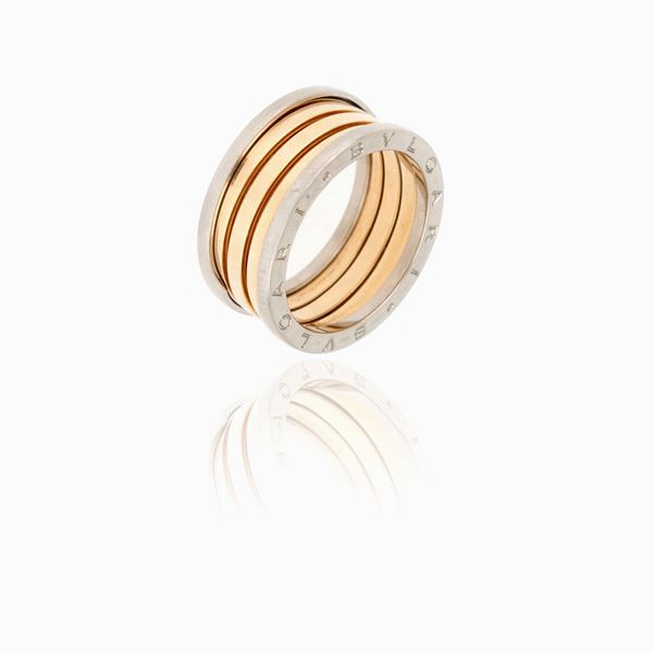 Bulgari - Anello B.zero1 Bulgari oro bianco e rosa