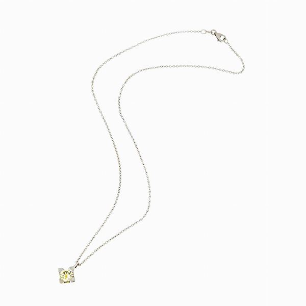 Diamond gold necklace   - Auction GIOIELLI E OROLOGI - Faraone Casa d'Aste