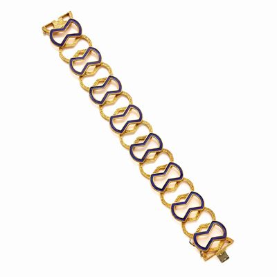 Bracciale in Oro e Smalto