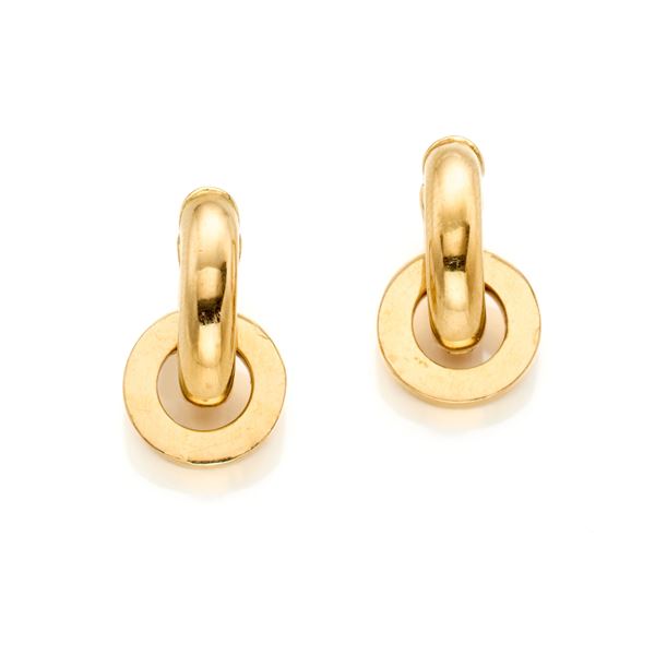 Yellow gold Pisa earrings