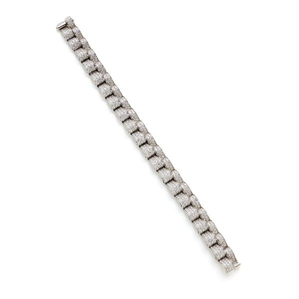 Faraone : Faraone Bracciale Wave oro e diamanti   - Asta GIOIELLI OROLOGI E LUXURY GOODS - Faraone Casa d'Aste