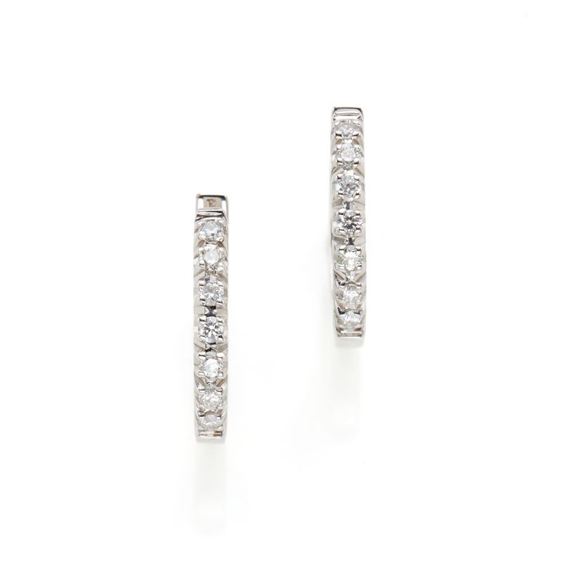 Orecchini Oro Bianco e Diamanti