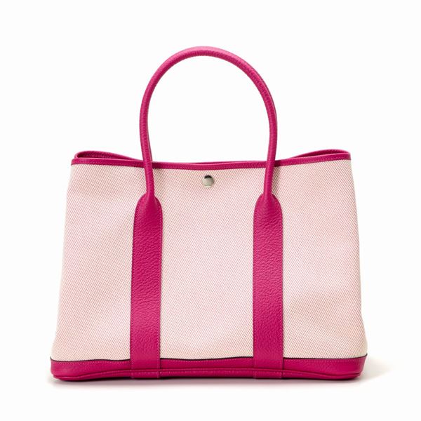 Hermes - Hermès Garden Party leather and canvas