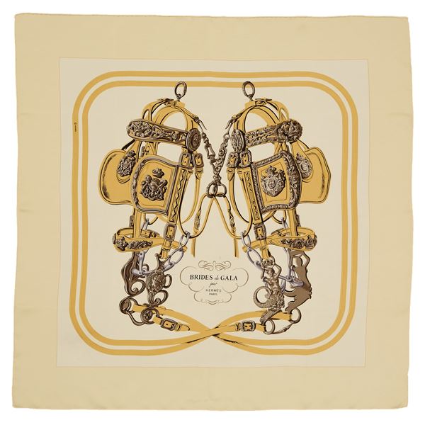 Foulard Hermès in seta  - Asta GIOIELLI OROLOGI E LUXURY GOODS - Faraone Casa d'Aste