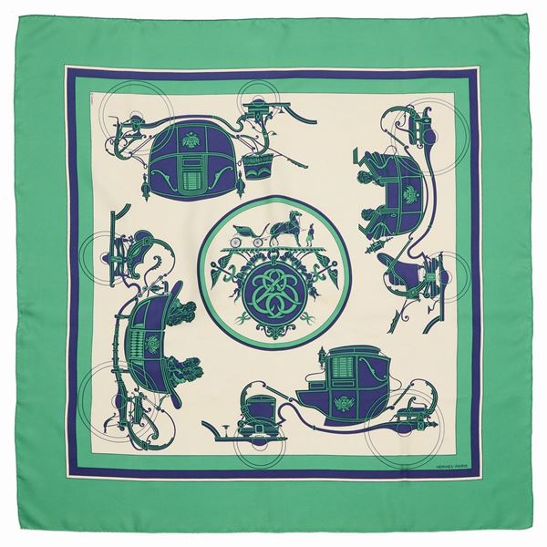 Hermes : Hermès silk scarf  - Auction GIOIELLI OROLOGI E LUXURY GOODS - Faraone Casa d'Aste