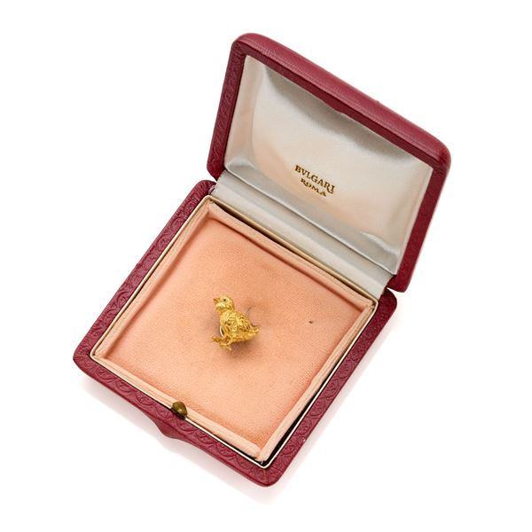 Bulgari : Gold chick brooch   - Auction GIOIELLI OROLOGI E LUXURY GOODS - Faraone Casa d'Aste