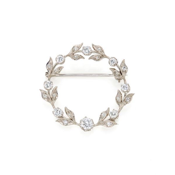 Spilla oro e diamanti