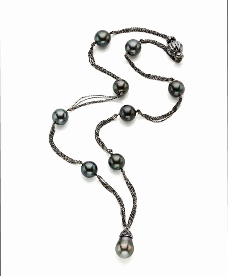 Collana con Perle Tahiti