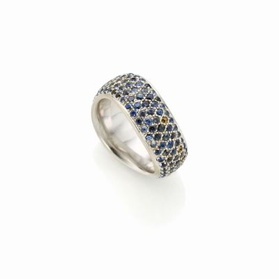 Anello Pomellato Oro Bianco e Zaffiri