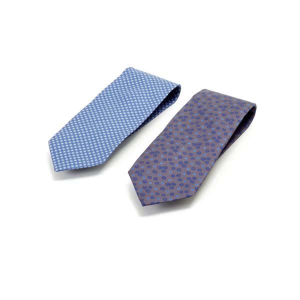 Gianni Campagna : Lot composed of two silk ties signed Gianni Campagna  - Auction GIOIELLI OROLOGI E LUXURY GOODS - Faraone Casa d'Aste