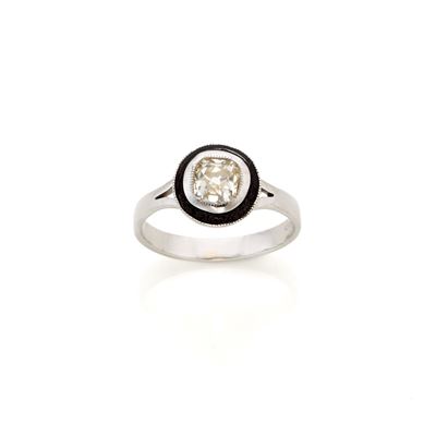 Anello Diamante Smalto