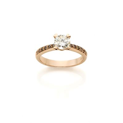 Anello Oro Rosa e Diamanti