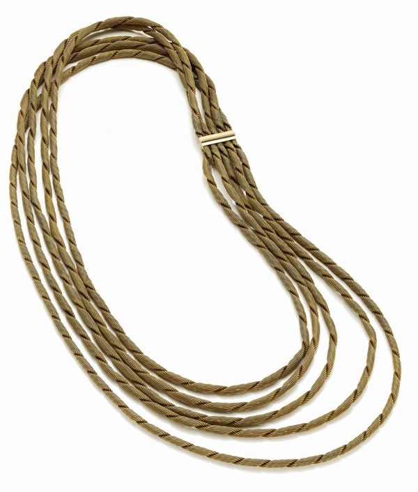 Dior : Collana 5 fili Dior  - Asta GIOIELLI OROLOGI E LUXURY GOODS - Faraone Casa d'Aste