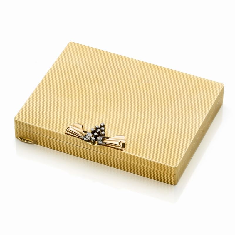 Necessaire in Oro con Diamanti