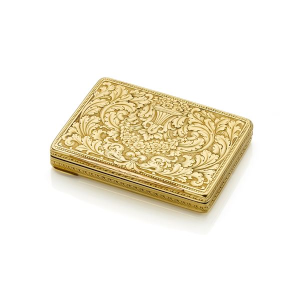 Gold snuff box  - Auction GIOIELLI OROLOGI E LUXURY GOODS - Faraone Casa d'Aste