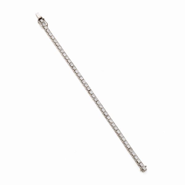 Bracciale tennis in oro e diamanti