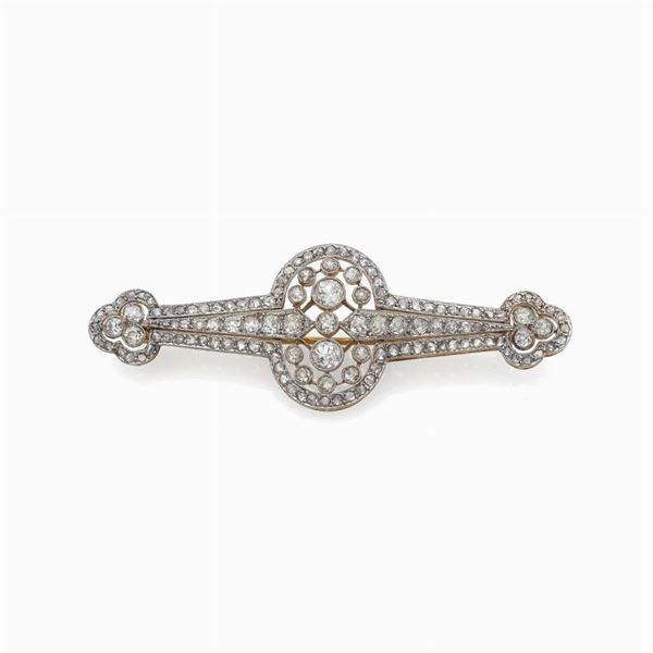 Spilla in oro   - Auction Gioielli e orologi del XX secolo - Faraone Casa d'Aste
