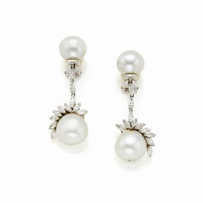 Orecchini in Oro Bianco e Diamanti