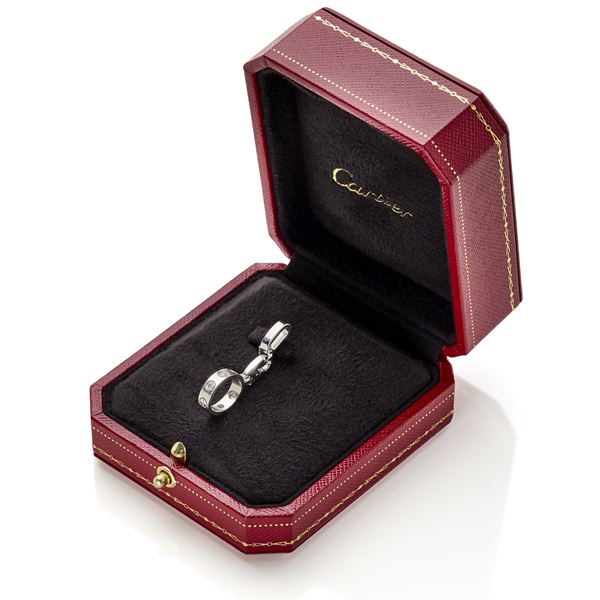 Cartier : Charm Cartier love con diamanti  - Asta GIOIELLI OROLOGI E LUXURY GOODS - Faraone Casa d'Aste