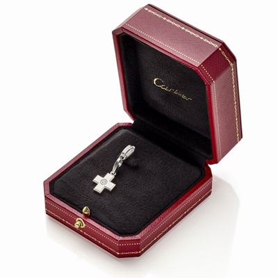 Charm Cartier Croce con Diamanti