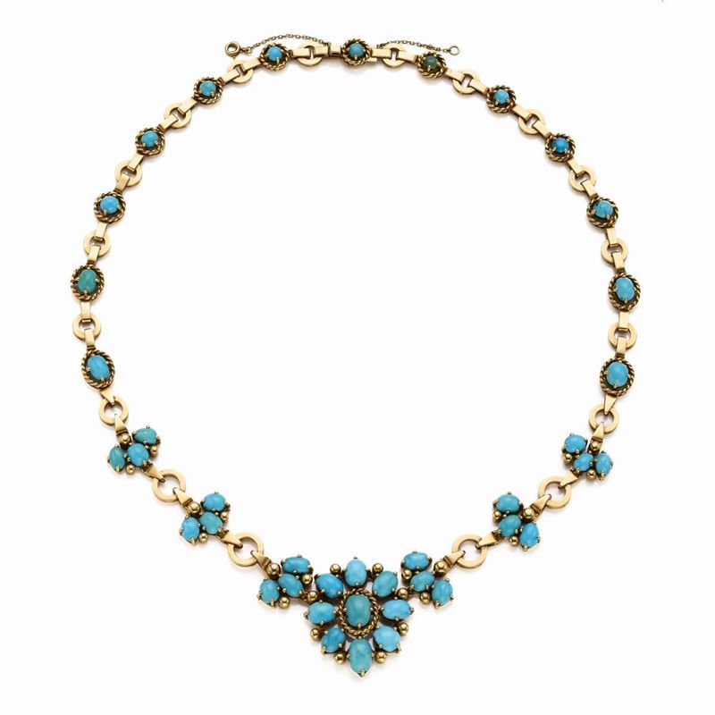 Collier in Oro e Turchesi