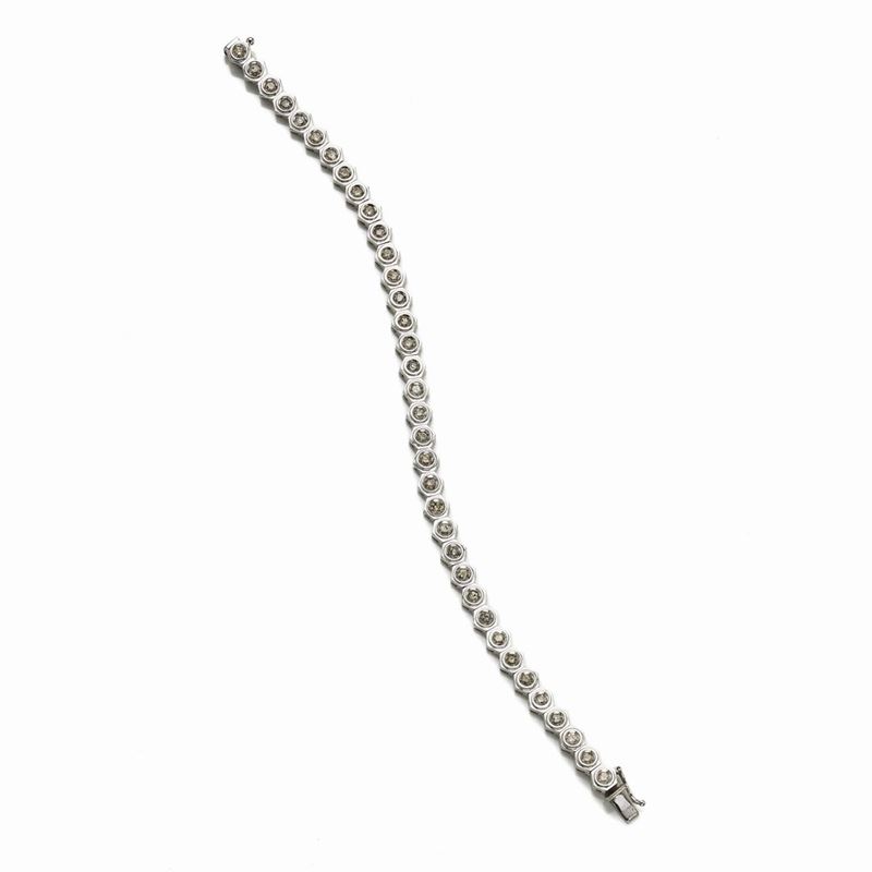 Bracciale Tennis in Oro e Diamanti