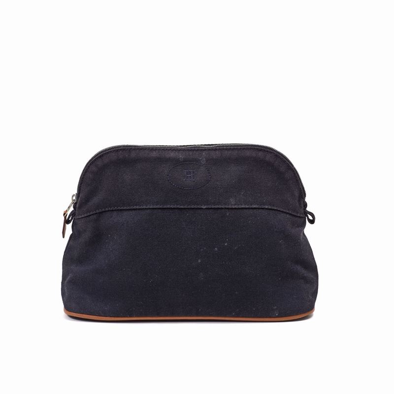 Trousse Hermes Bolide Canvas Nero