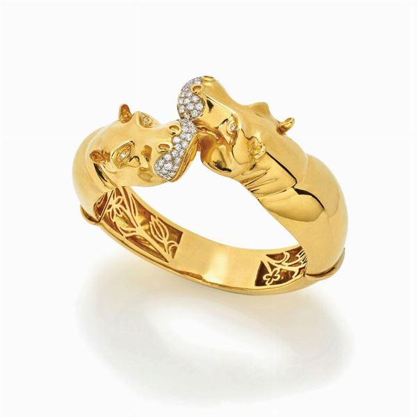 Bracciale rigido in oro