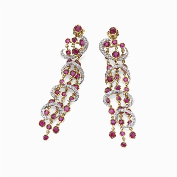 Orecchini in oro  - Auction Gioielli e orologi del XX secolo - Faraone Casa d'Aste