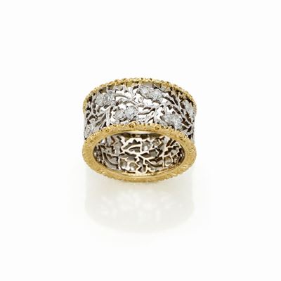 Anello Buccellati in Oro e Diamanti