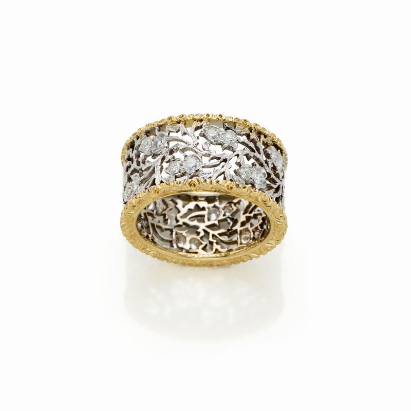 Anello Buccellati in Oro e Diamanti