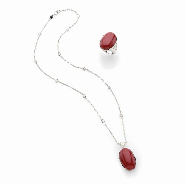 Set in oro bianco  - Asta Gioielli e orologi del XX secolo - Faraone Casa d'Aste