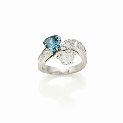 Anello in Platino con Diamanti