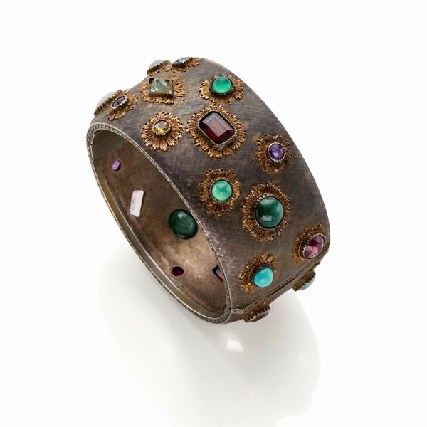 Gold and silver bracelet  - Auction GIOIELLI, OROLOGI E LUXURY GOODS - Faraone Casa d'Aste