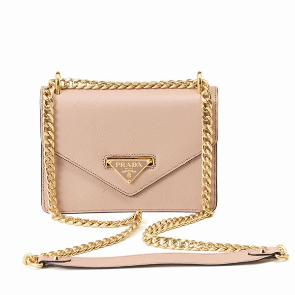 Prada : Borsa Prada in pelle cipria  - Asta GIOIELLI, OROLOGI E LUXURY GOODS - Faraone Casa d'Aste