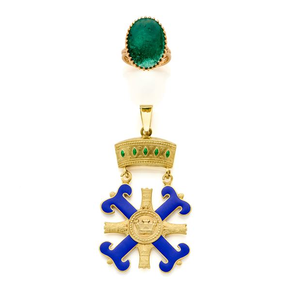 Lot consisting of ring and pendant  - Auction GIOIELLI OROLOGI E LUXURY GOODS - Faraone Casa d'Aste