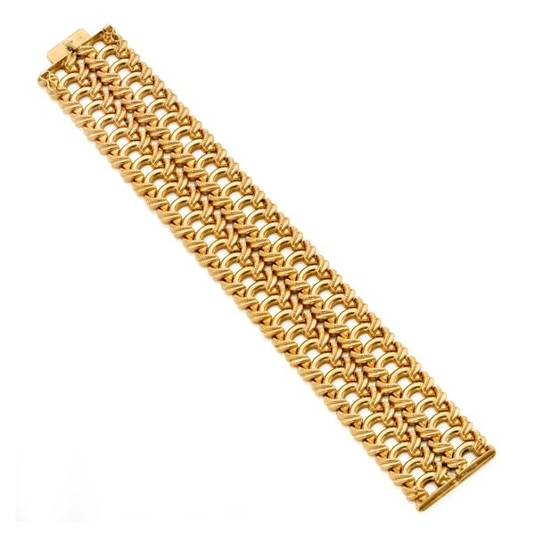 Gold modular bracelet   - Auction GIOIELLI OROLOGI E LUXURY GOODS - Faraone Casa d'Aste