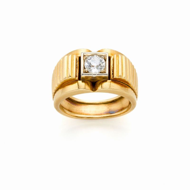 Anello in Oro con Diamante