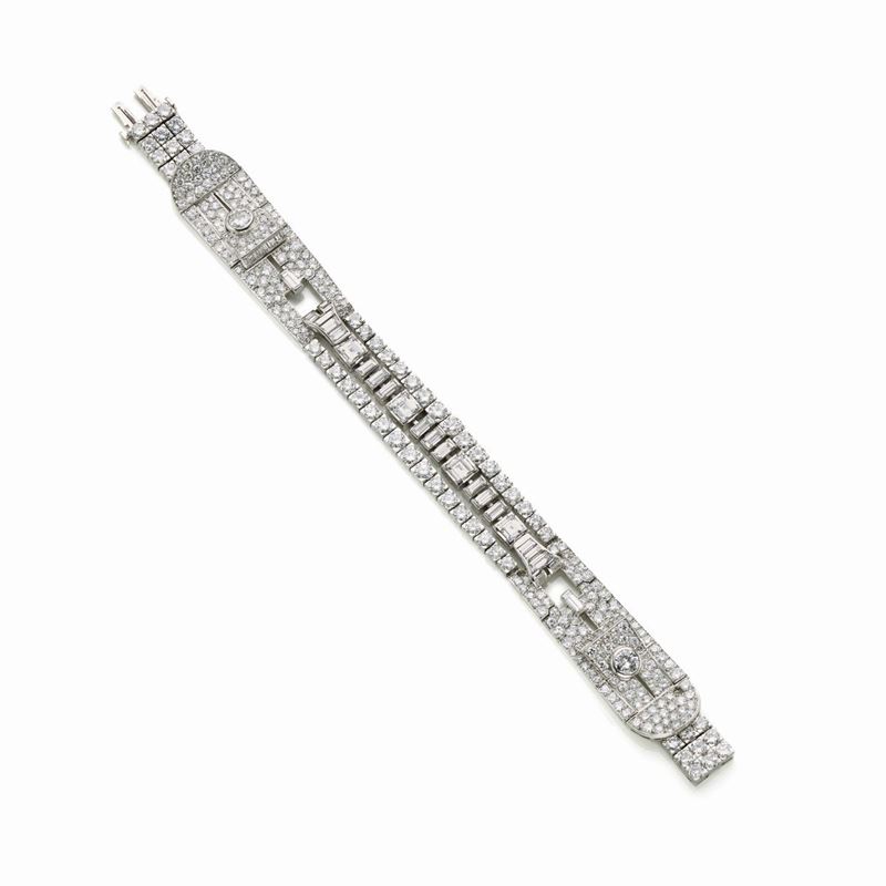 Bracciale in Platino e Diamanti