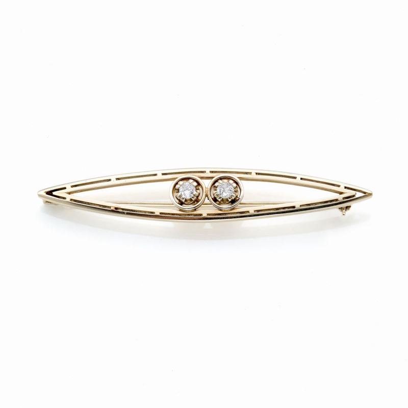 Spilla in Oro con Diamanti