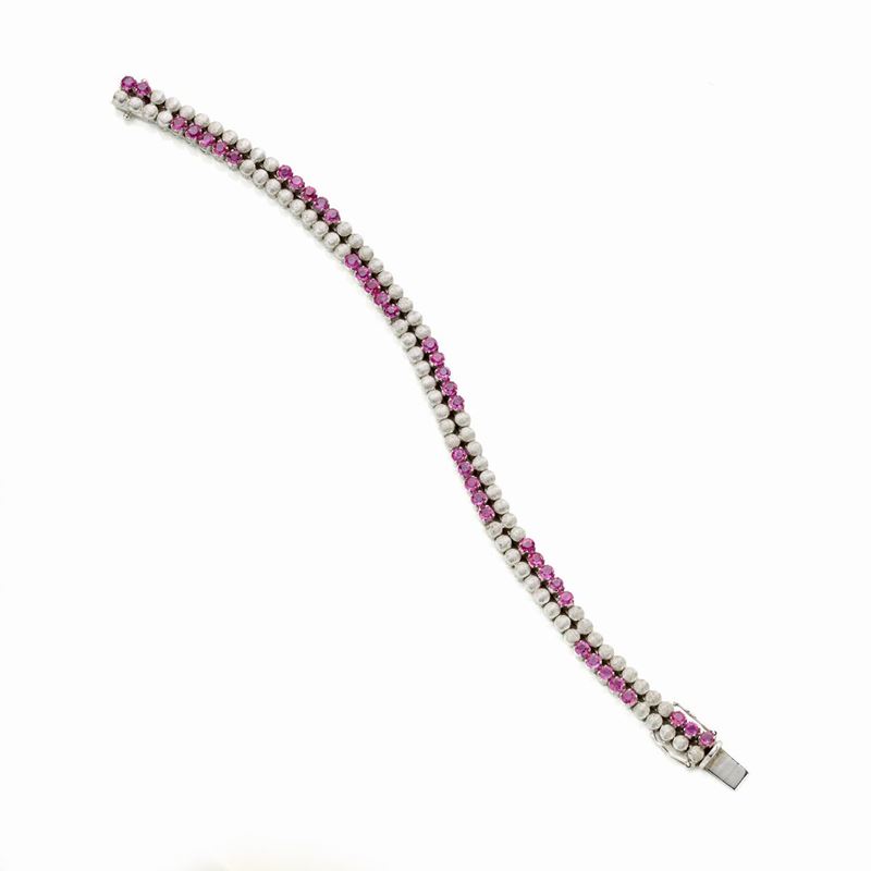 Bracciale in Oro con Rubini