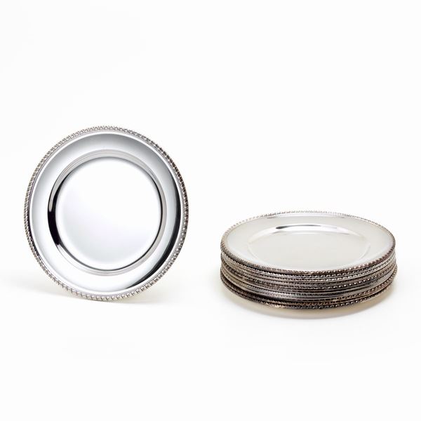 12 silver dishes