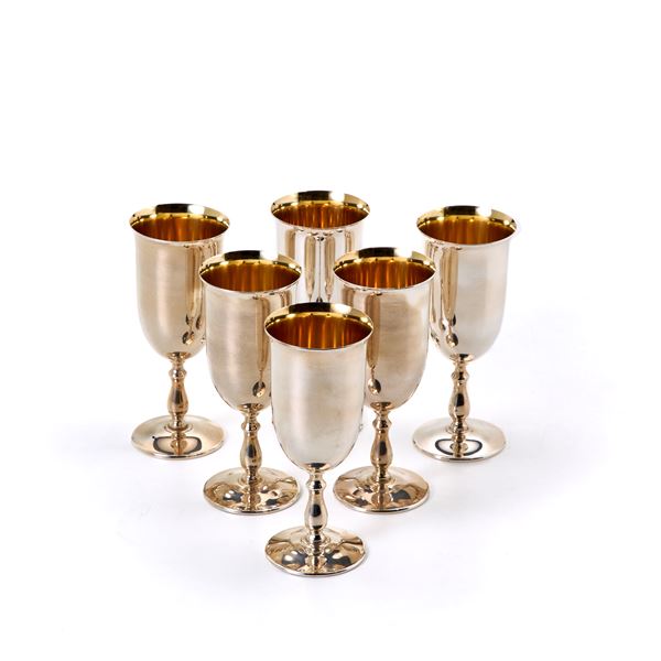 Six silver flutes  - Auction GIOIELLI, OROLOGI E LUXURY GOODS - Faraone Casa d'Aste