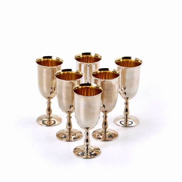 Six silver flutes