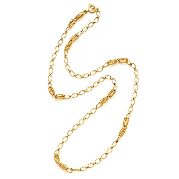Gold necklace  - Auction GIOIELLI, OROLOGI E ARGENTI - Faraone Casa d'Aste