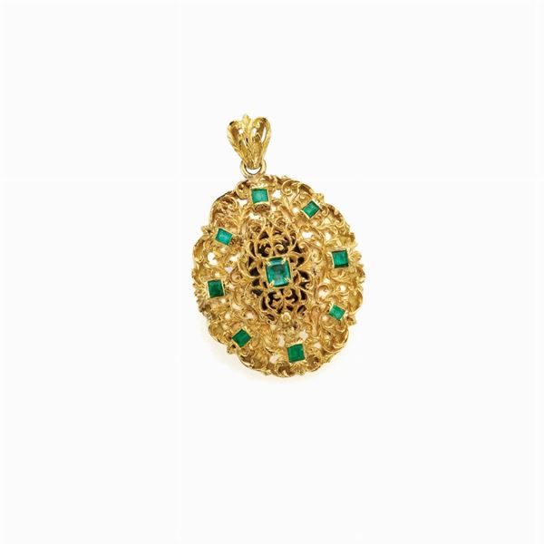 Pendente portaricordi  - Auction Gioielli e orologi del XX secolo - Faraone Casa d'Aste