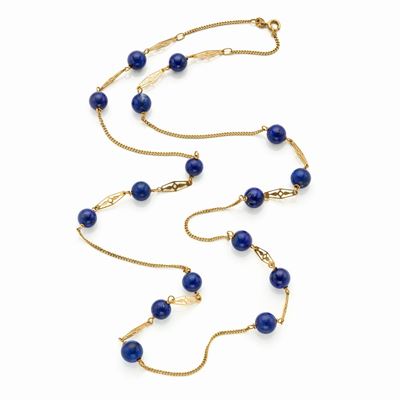 Collana in Oro con Lapislazzuli