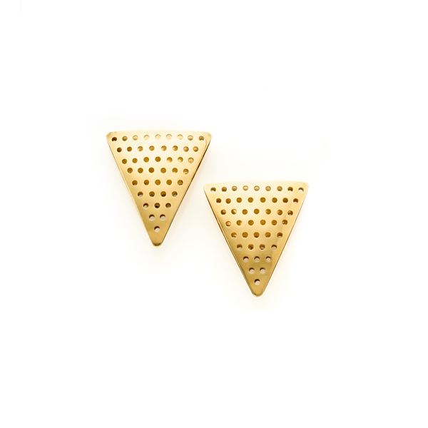 Gold earrings  - Auction GIOIELLI, OROLOGI E ARGENTI - Faraone Casa d'Aste