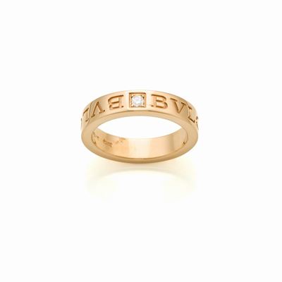Anello Bulgari in Oro con Diamante